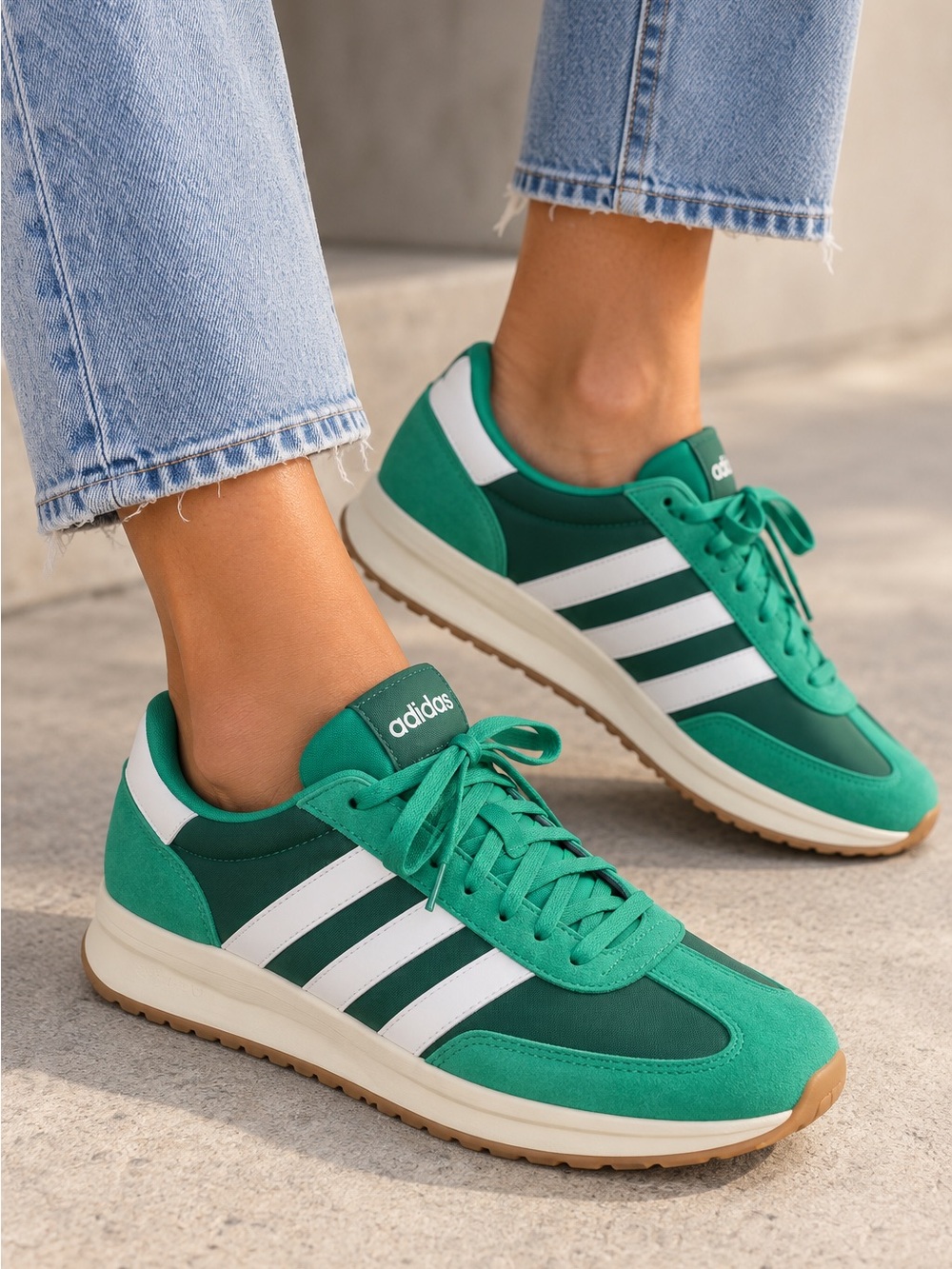 Adidas Run 70s 2.0 Green White Retro Sneakers Shoes Women’s 8.5 Men’s 7.5